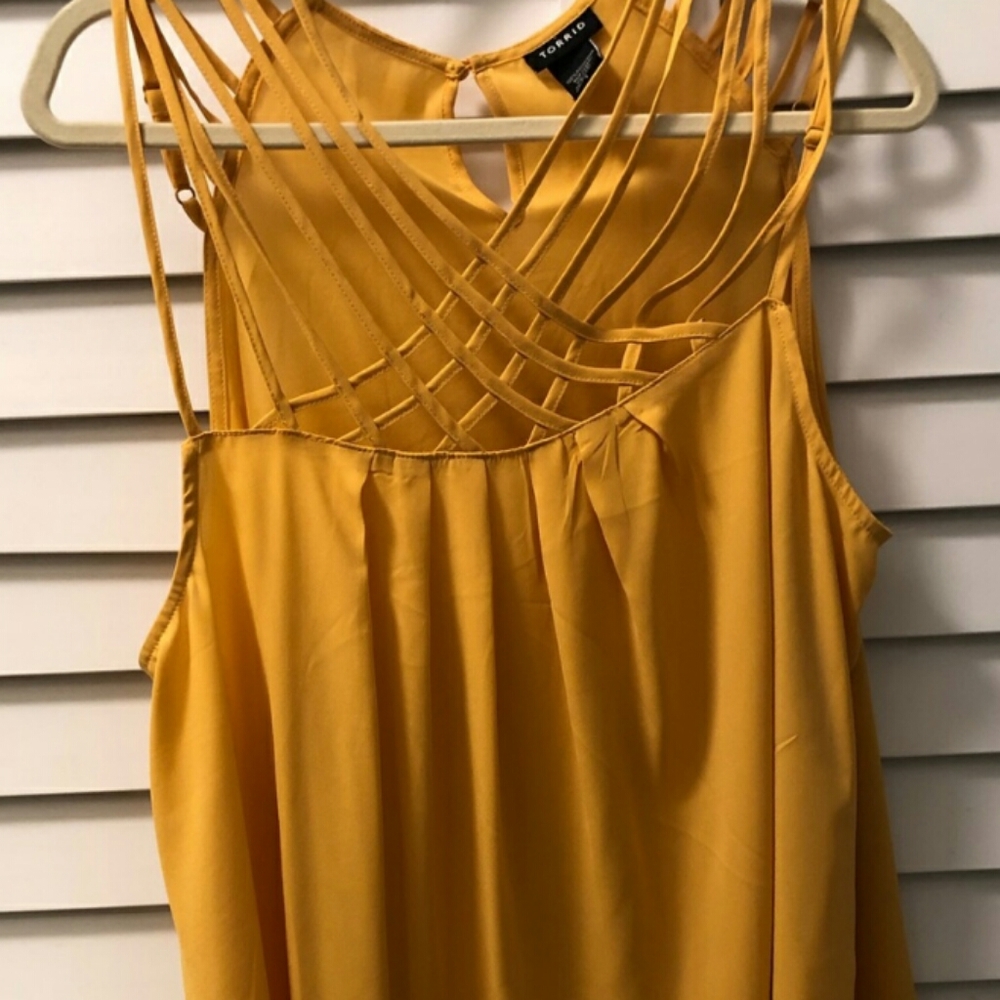 Torrid strappy georgette top size 1